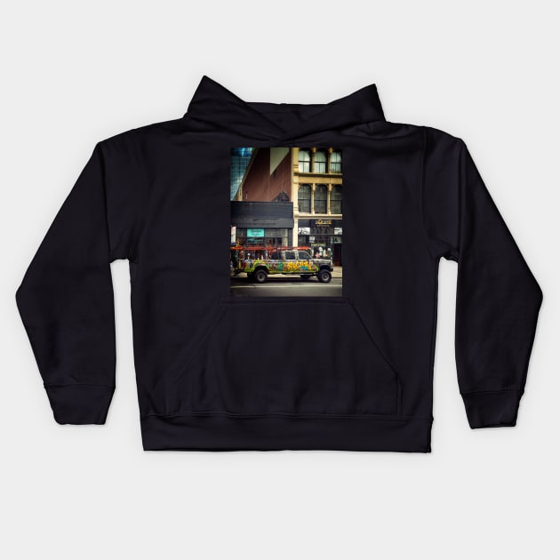 Soho, Manhattan, New York City Kids Hoodie by eleonoraingrid